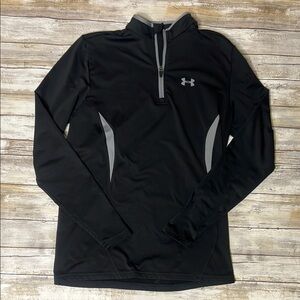 Under Armour Black Long Sleeve Pullover Sz SM